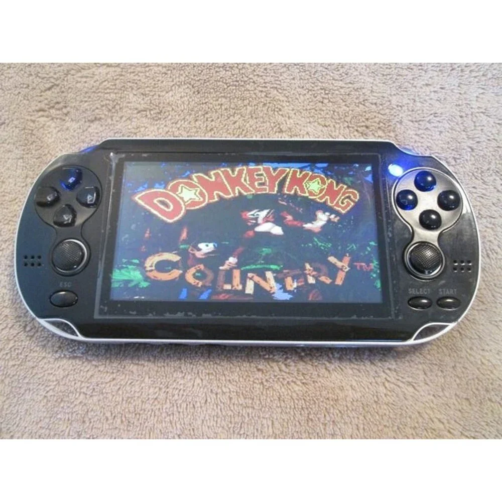 Retro Game Console Black With Games